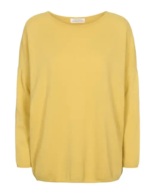 Stella Basic Bluse / Cashmere uld mix / Sunshine / Gorridsen