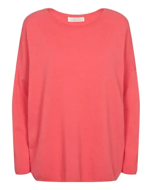 Stella Basic Bluse / Cashmere uld mix / Coral / Gorridsen