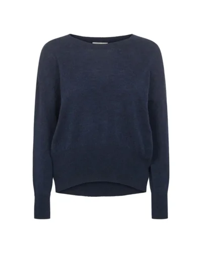 Lana Blouse 100% Supersoft merino - Night blue
