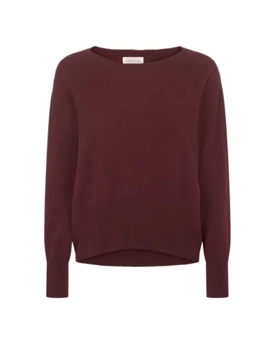 Lana Blouse 100% Supersoft merino - Burgundy
