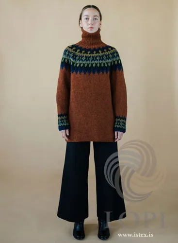 Gratis opskrift – Kastali 42-8 sweater i Léttlopi