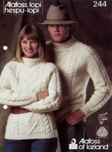 Gratis opskrift – Einblöðungur 244 sweater i Álafoss lopi (islandsk)
