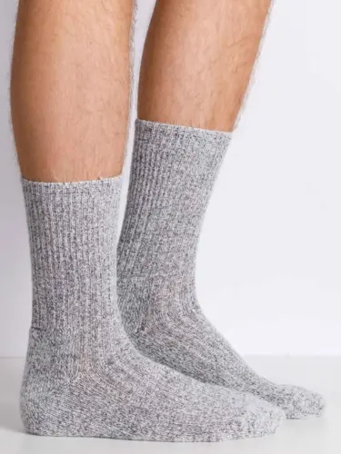 Angora &  lammeuld sokker / Grå / VARMA