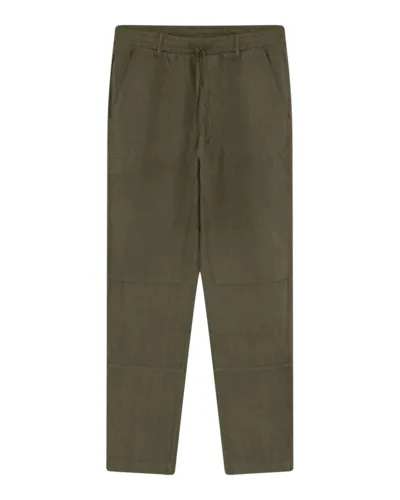 Worker pants i hør Capers – By Basics