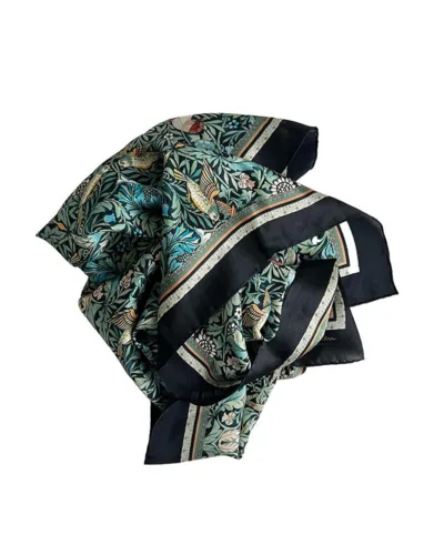 Silketørklæde William Morris Bird 90 x 90 cm – Koustrup & Co.