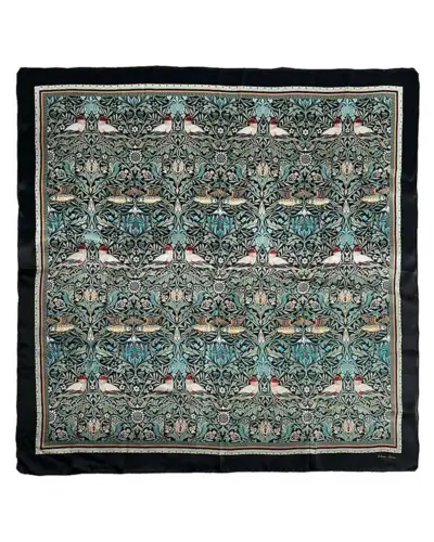 Silketørklæde William Morris Bird 90 x 90 cm – Koustrup & Co.
