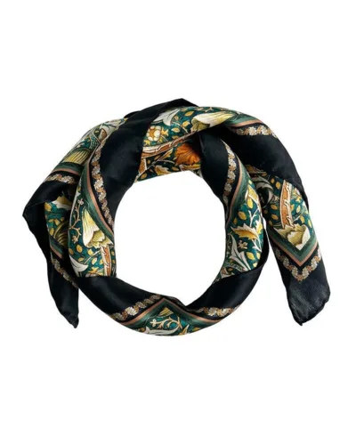 Silketørklæde, William Morris Windrush, grøn, 50 x 50 cm, Koustrup & Co.