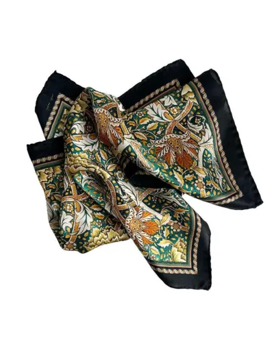Silketørklæde, William Morris Windrush, grøn, 50 x 50 cm, Koustrup & Co.