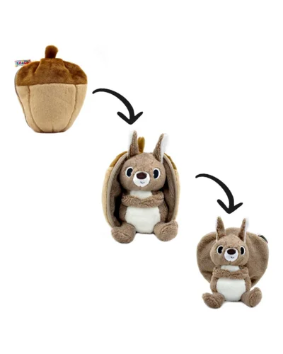 Vendbar bamse egern og agern – 20 cm
