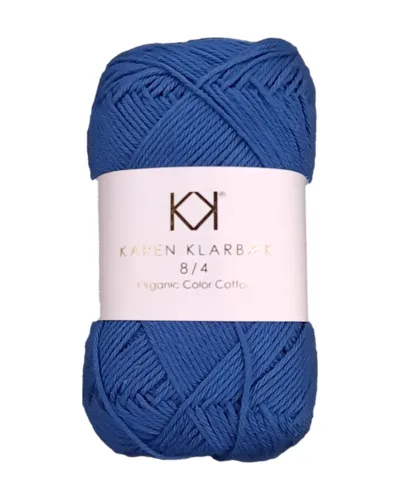 Økologisk bomuld 8/4 / Cobalt 0084