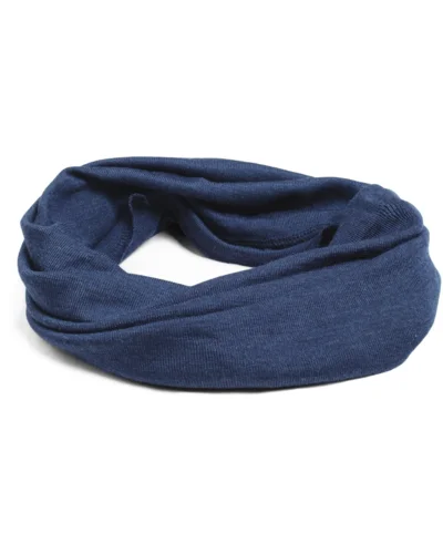 Engel Natur halsedisse (loop) i uld & silke, navy