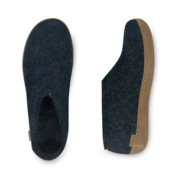 Sko med skindsål / Denim / Glerups