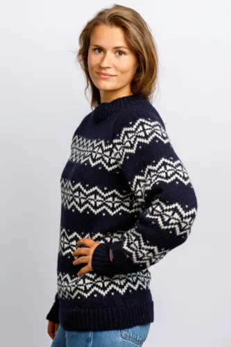Nordisk Uldsweater / Slim fit / Navy