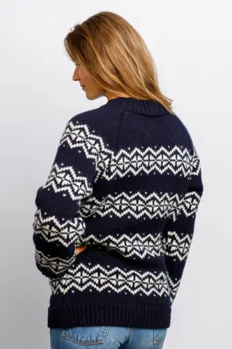 Nordisk Uldsweater / Slim fit / Navy