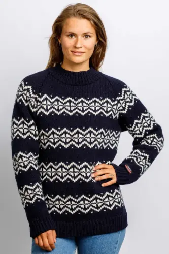 Nordisk Uldsweater / Slim fit / Navy
