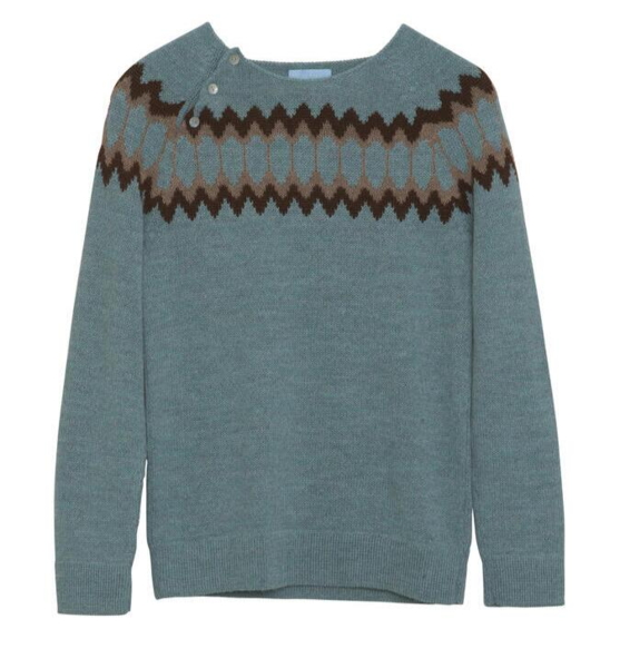 Alpaka uldsweater / Dusty Teal / Serendipity