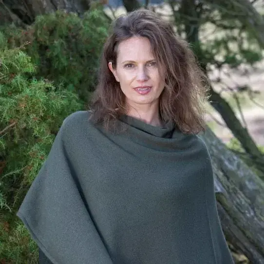 Poncho / Kashmir uld mix / Jungle