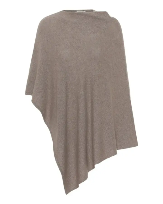 Poncho / Kashmir uld mix / Nutmeg