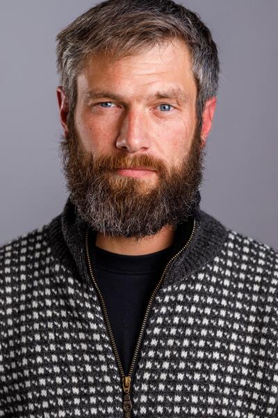 Uldsweater / Strik Cardigan/ Koksgrå