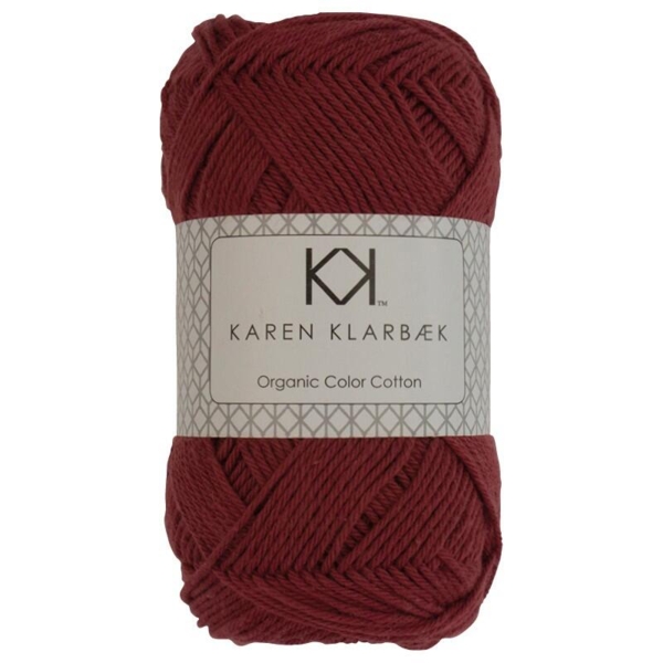Økologisk bomuld /  Karen Klarbæk / Dark brick red 0035