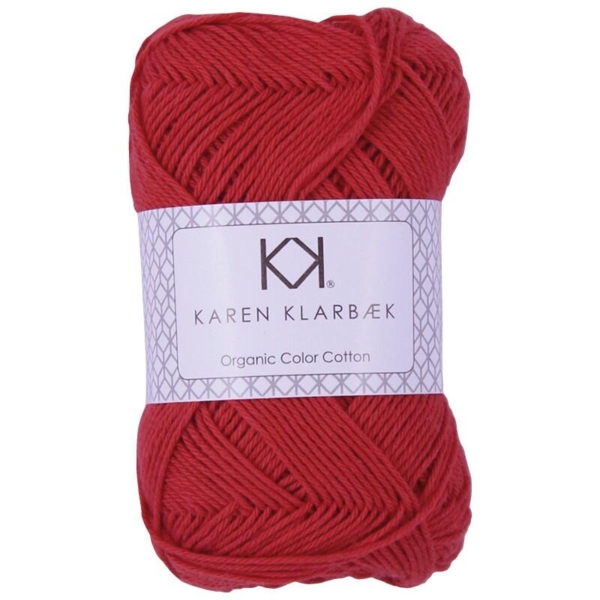 Økologisk bomuld /  Karen Klarbæk / Poppy red 0052