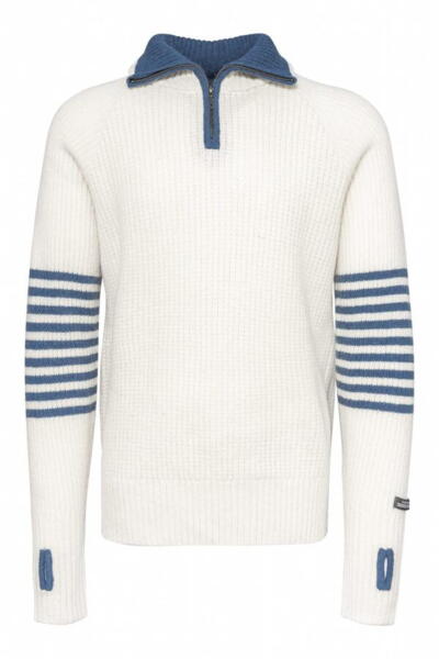 Norsk sweater /  lille lyn / hvid  TILBUD