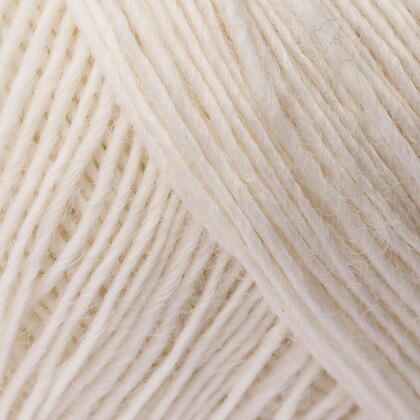 Soft Organic Wool+Nettles / 1501 Råhvid