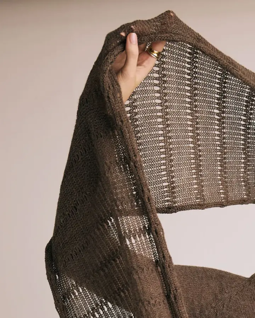 Kraka Scarf – Dark Camel - Baby Alpaka - Gorridsen