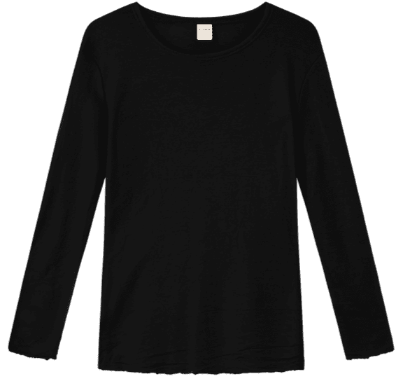 Merinould trøje / Black/  By Basic