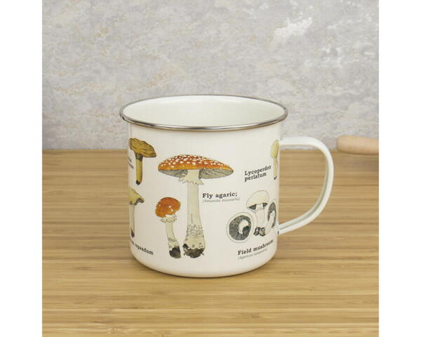 Enamel Mug Mushrooms