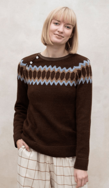 Alpaka uldsweater / Chocolate / Serendipity