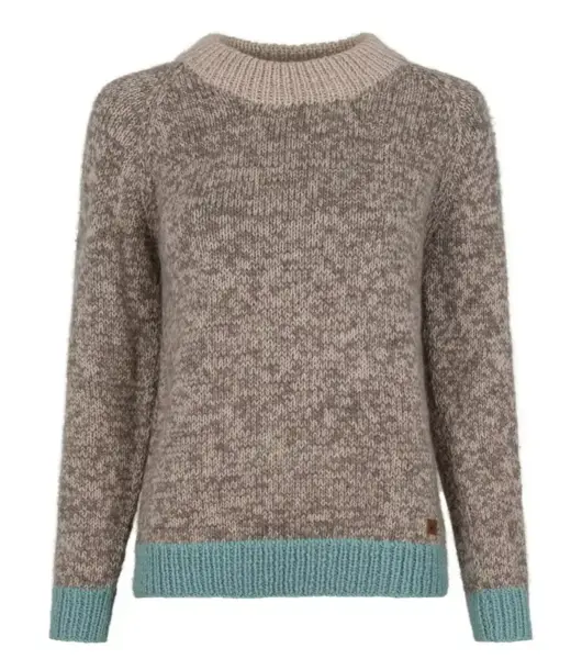 Asta Sweater/ Round neck/ Coal/ Fuza Wool