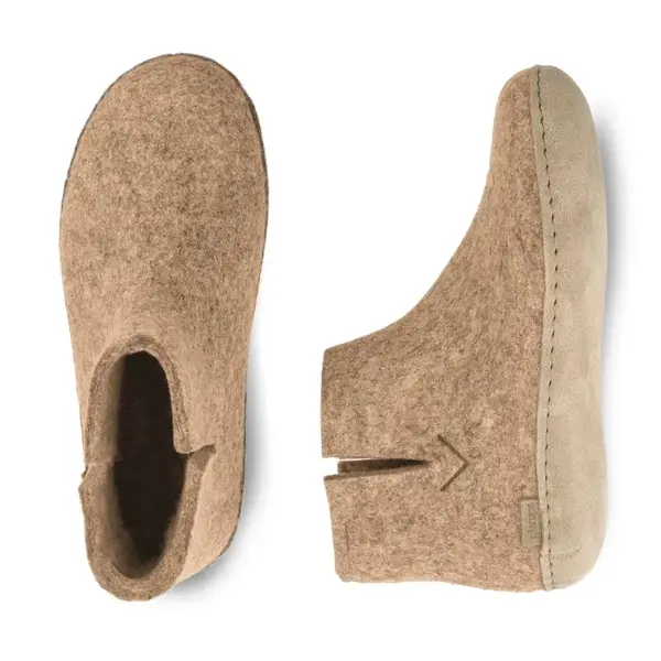 Støvle med skindsål / Sand / Glerups