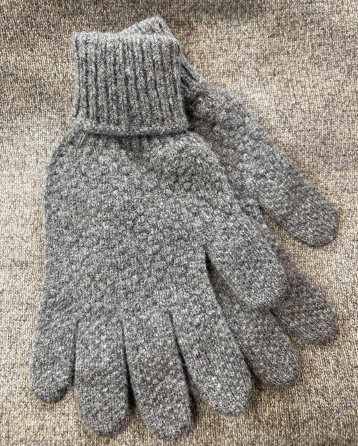 Herre handsker / Sømandsstrik /  Grå   / VARMA