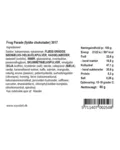 Frog parade – varedeklaration (bagside)