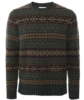 Brodie herresweater i skotsk Fair Isle/ woodland / Eribe