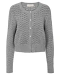 Eva Cardigan – 100% Supersoft Merino -Grey - Gorridsen