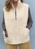 Merinould Vest - Unisex med lommer - Natur