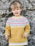 Gratis opskrift – Riddari børnesweater i Fjallalopi