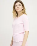 Diva Bluse / 100% Økologisk Gots bomuld / Rosa