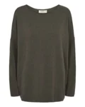 Stella olive - Gorridsen – onesize strik med uld og cashmere