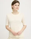 BE Shirt / Hør/økologisk bomuld  / Grøn