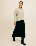 Leda strik i 100% Green Future Wool - Gorridsen Design – Reykjavik- lysegrå