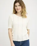 Diva Bluse / 100% Økologisk GOTS bomuld / Milk