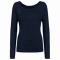 Pamina Bluse/ 100% Extrafine merino/ Navy / Gorridsen Design