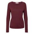 Pamina Bluse/ 100% Extrafine merino/ Burdundy / Gorridsen Design