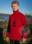 31-8 Frikki Strikkeopskrift sweater i Álafoss lopi og Hosuband PDF