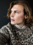 42-15 Ugla Strikkeopskrift sweater i Plötulopi (pladegarn) og Einband PDF