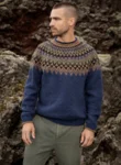 45-8 Skuggsjá Strikkeopskrift sweater i Fjallalopi (engelsk) PDF