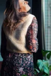 Merinould bodywarmer – Latte, kort model